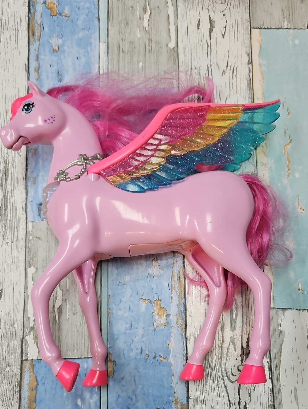 Barbie Pink Pegasus with Rainbow Glitter Wings